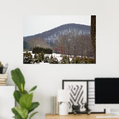 冬のマウンテンビューポスター ポスター (ホームオフィス)