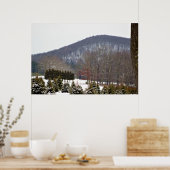 冬のマウンテンビューポスター ポスター (キッチン)