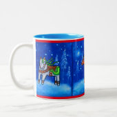 冬のマグのDalaの馬 ツートーンマグカップ (左)