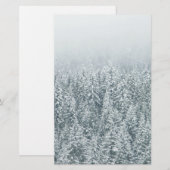 冬のマツ 便箋 (正面/裏面)