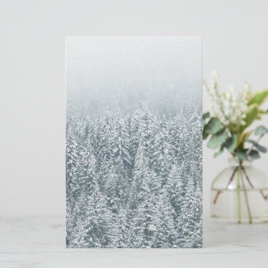 冬のマツ 便箋 (スタンド正面)