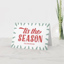 冬のマツ|折られた挨拶状 シーズンカード