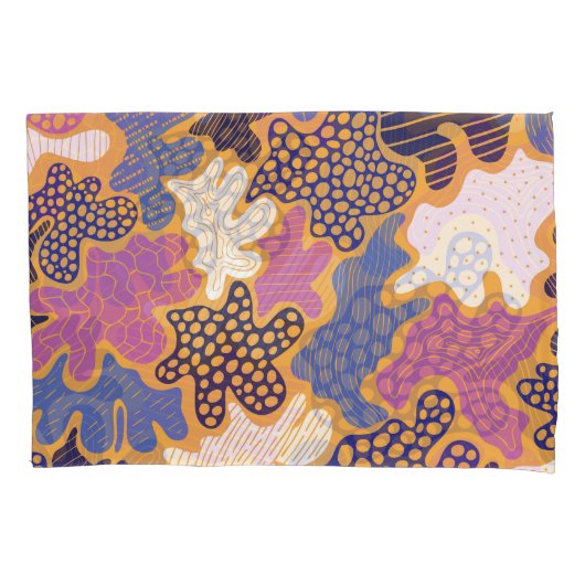 冬のマルチのワイン:混合メディア 枕カバー (正面)