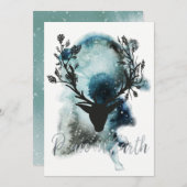 冬のミステ疑問に思ィック・デア・ピースオン・アース・クリスマス シーズンカード (正面/裏面)