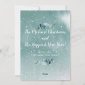 冬のミステ疑問に思ィック・デア・ピースオン・アース・クリスマス シーズンカード (裏面)