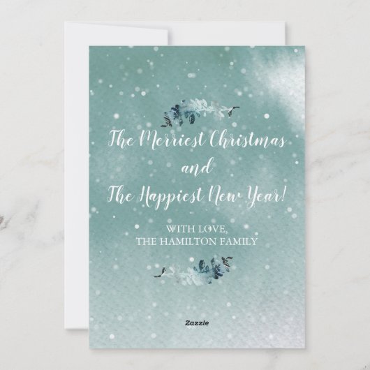 冬のミステ疑問に思ィック・デア・ピースオン・アース・クリスマス シーズンカード (裏面)