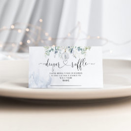 冬のミニマリストおむつラッフルチケット エンクロージャーカード