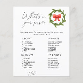 冬のミニマリズムのゲームあなたの財布の中に何がある