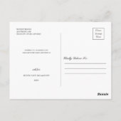 冬のミニマルクリスマス3フォトコラージホリデー ポストカード (裏面)