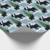 冬のムース雪の包み紙 ラッピングペーパー (角)