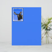 冬のムース – オリジナル野生動物アート (スタンド正面)