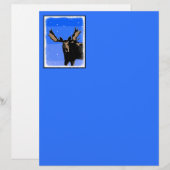 冬のムース – オリジナル野生動物アート (正面/裏面)