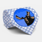 冬のムース – オリジナル野生動物アート ネクタイ (ロール)