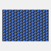 冬のムース – オリジナル野生動物アート ラッピングペーパーシート (正面3)