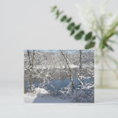 冬のメリマック川 ポストカード (スタンド正面)