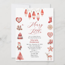 冬のメリークリスマスウォーター色ベビーシャワーママ – 