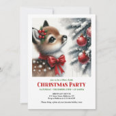 冬のメリーシーン クリスマスキッズ招待状 招待状 (正面)