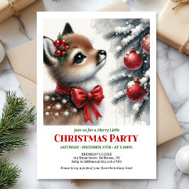冬のメリーシーン クリスマスキッズ招待状 招待状