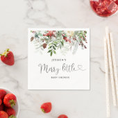 冬のメリー小さな赤ちゃんシャワーナプキン スタンダードカクテルナプキン (インサイチュ)