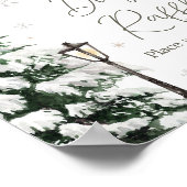 冬のメリー小さな赤ちゃん服おむつラッフル ポスター (角)