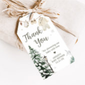 冬のメリー小さな赤ちゃん服のメッセージカード ギフトタグ