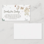 冬のメリー小さな赤ちゃん服の本ベビー エンクロージャーカード (正面/裏面)