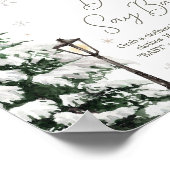 冬のメリー小さな赤ん坊の服はベビーと言わない ポスター (角)