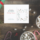 冬のメリー森のクリスマスフォト シーズンポストカード