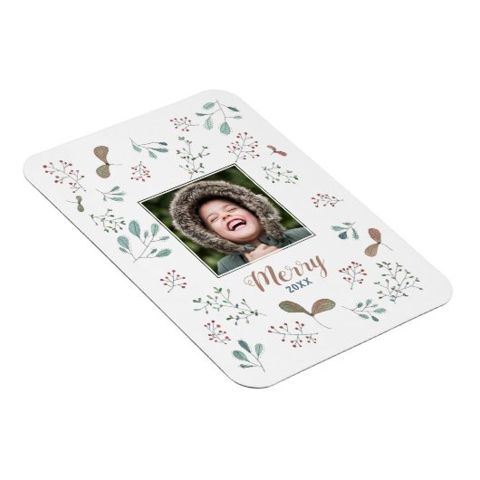 冬のメリー森のクリスマスフォト マグネット (右側)