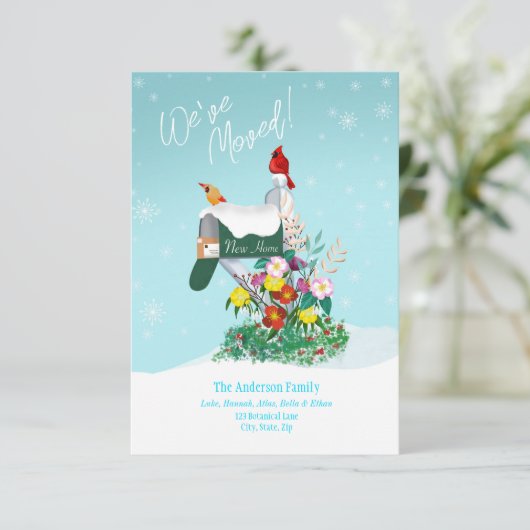 冬のメールボックスと深紅色引っ越しました! (スタンド正面)