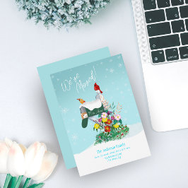 冬のメールボックスと深紅色引っ越しました!