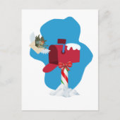 冬のメールボックス航空便 ポストカード (正面)