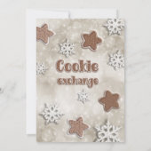 冬のモダンクッキー交換パーティー 招待状 (裏面)