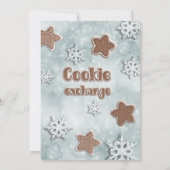 冬のモダンクッキー交換パーティー 招待状 (裏面)