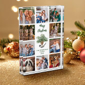 冬のモダンクリスマスファミリーコラージュ フォトブロック