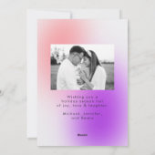 冬のモダングラデーション紫とピンク2の写真 シーズンカード (裏面)