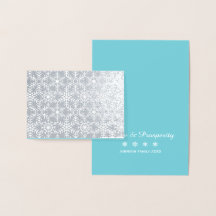 冬のモダンスノーフレークくもの巣ホリデーグリーティング