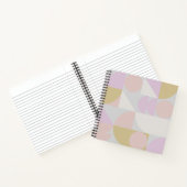 冬のモダンパステルの幾何学模様 ノートブック (内部)