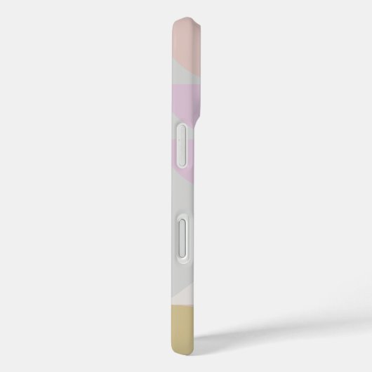 冬のモダンパステルの幾何学模様 Case-Mate iPhoneケース (裏面 / 右)