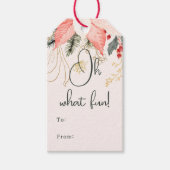 冬のモダンフローラああ何のおもしろいへ ギフトタグ (正面)