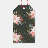 冬のモダンフローラで最も幸せな休暇の間 ギフトタグ (裏面)