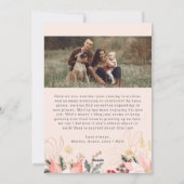 冬のモダンフローラアーチ喜び2枚の写真 シーズンカード (裏面)