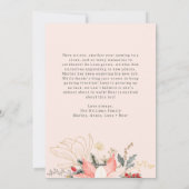 冬のモダンフローラアーチ喜び2枚の写真 シーズンカード (裏面)