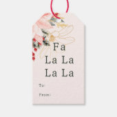 冬のモダンフローラファララララトとラトから ギフトタグ (正面)