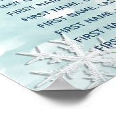 冬のモダンワンダーランドの座席表15表 ポスター (角)