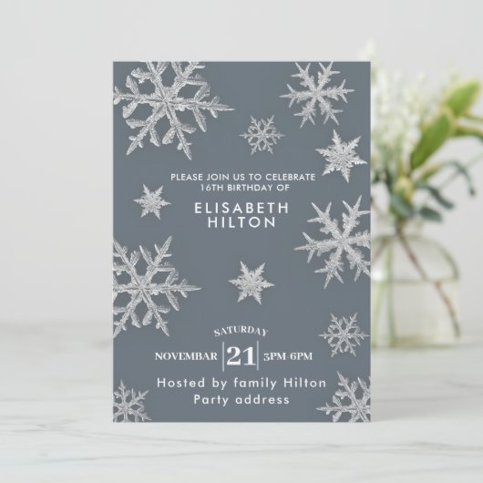 冬のモダンワンダーランド雪の結晶は甘い16 招待状 (スタンド正面)