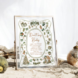 冬のモダン寒さ外のベビーゲームを言わない ポスター