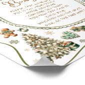 冬のモダン寒さ外のベビーゲームを言わない ポスター (角)