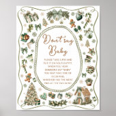 冬のモダン寒さ外のベビーゲームを言わない ポスター (正面)