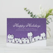 冬のモダン景色 |休日の挨拶 シーズンカード (スタンド正面)